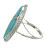 Turquoise And Opal Silver Southwestern Ring Size 6-1/2 YX80395
